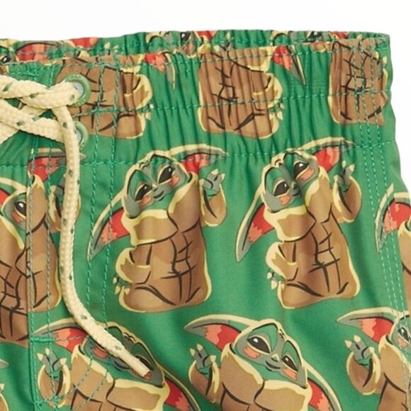 GAP Kids | Green | STAR WARS GROGU SWIM TRUNKS - Picture 3 of 6